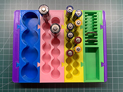 拼圖式電池收納盒-Battery Organizer Puzzle